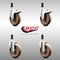Service Caster 5 Inch 316SS High Temp Glass Filled Nylon 1 Inch Stem Caster Lck Brake, 2PK SCC-SS316TTLEX20S514-GFNSHT-2-S-2-1 - alternate 2